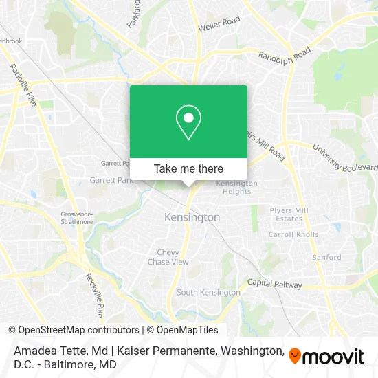 Amadea Tette, Md | Kaiser Permanente map