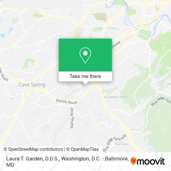 Laura T. Garden, D.D.S. map