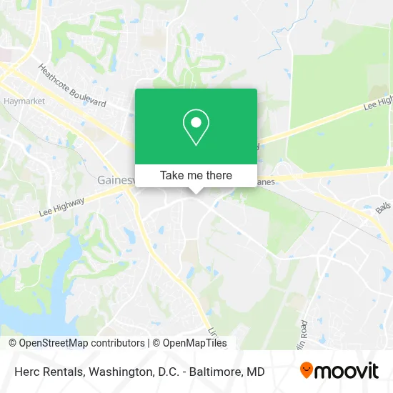 Herc Rentals map