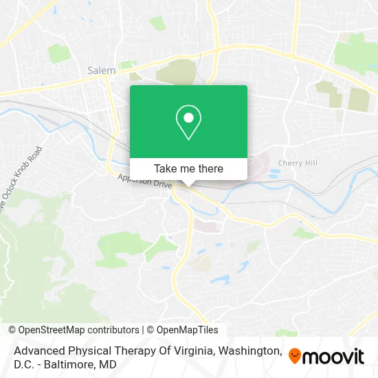 Advanced Physical Therapy Of Virginia map
