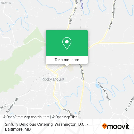 Sinfully Delicious Catering map