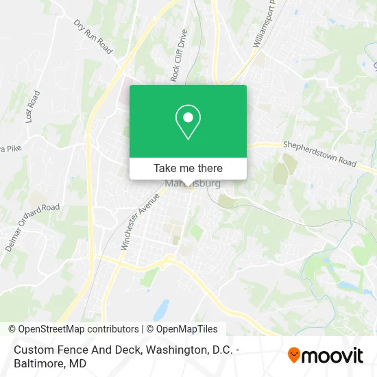 Custom Fence And Deck map
