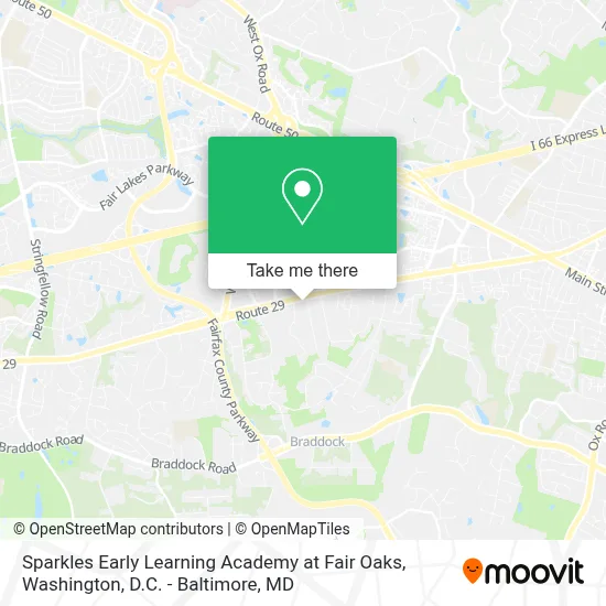 Sparkles Early Learning Academy at Fair Oaks map