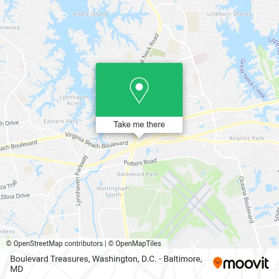 Boulevard Treasures map