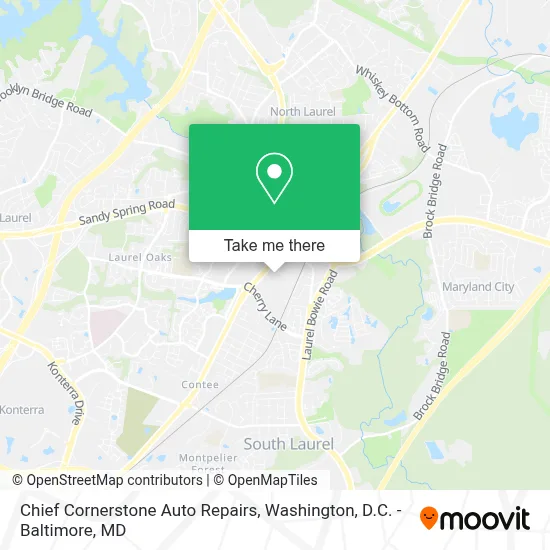 Chief Cornerstone Auto Repairs map