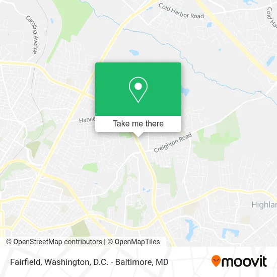 Fairfield map