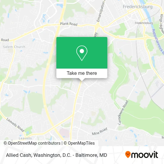 Allied Cash map