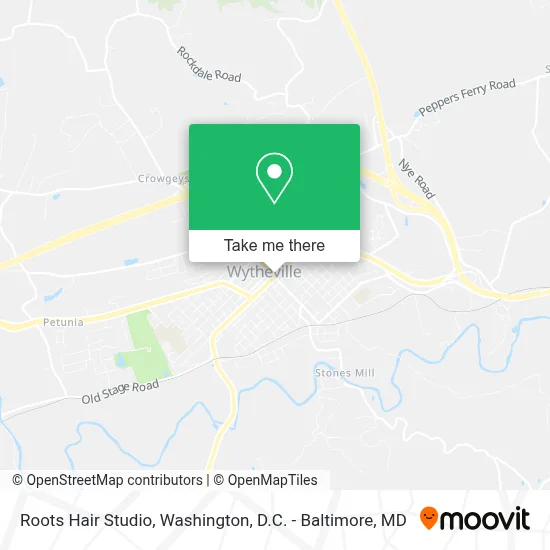 Roots Hair Studio map