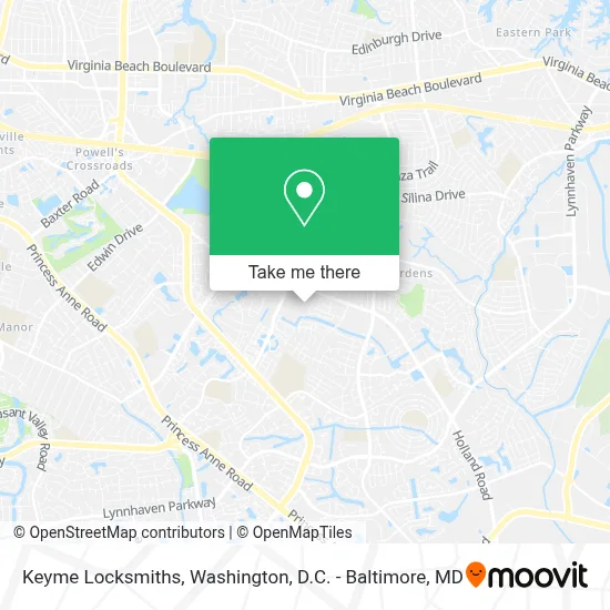 Keyme Locksmiths map