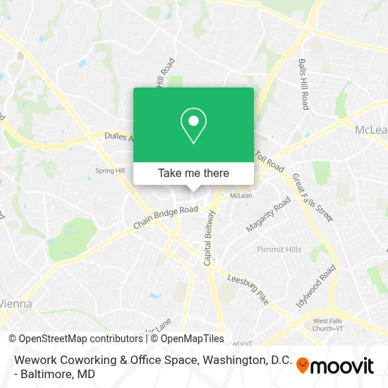 Wework Coworking & Office Space map