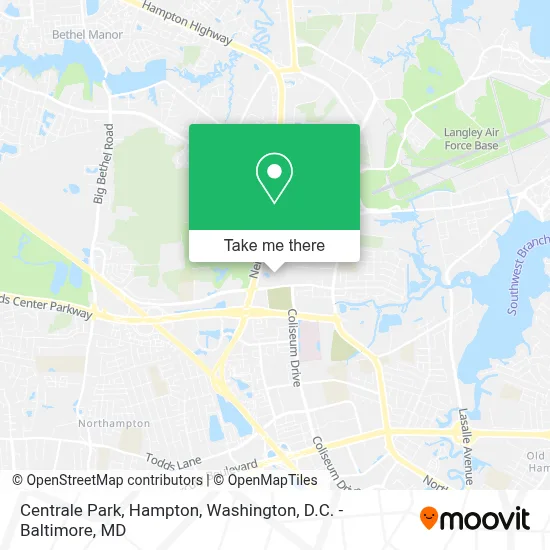 Centrale Park, Hampton map