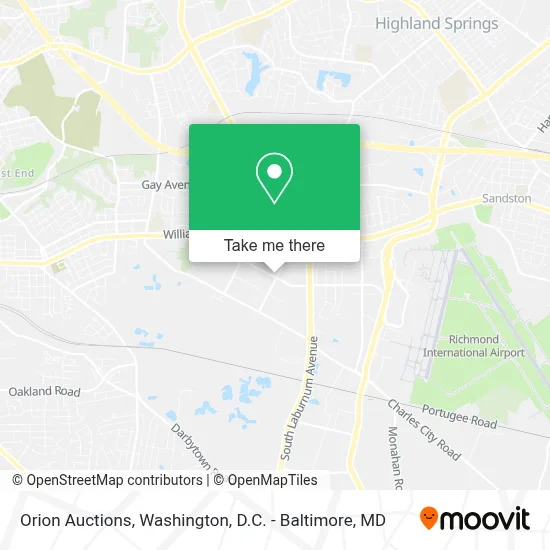 Orion Auctions map