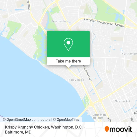 Krispy Krunchy Chicken map