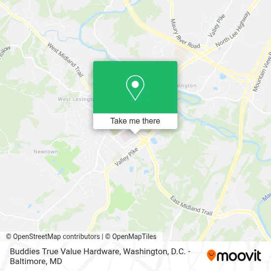 Buddies True Value Hardware map