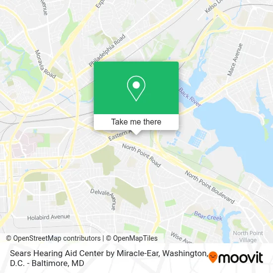 Sears Hearing Aid Center by Miracle-Ear map