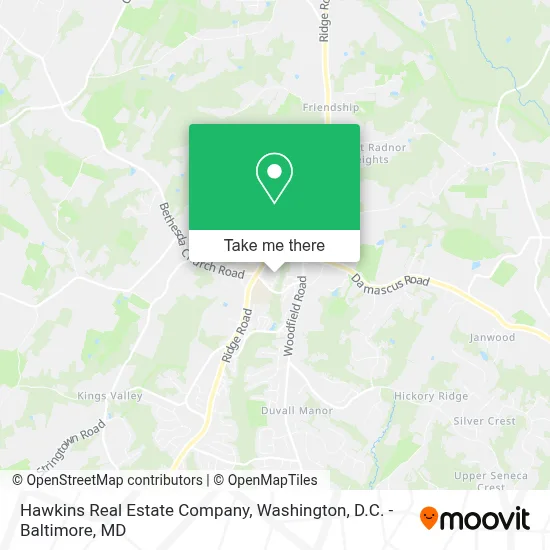 Hawkins Real Estate Company map