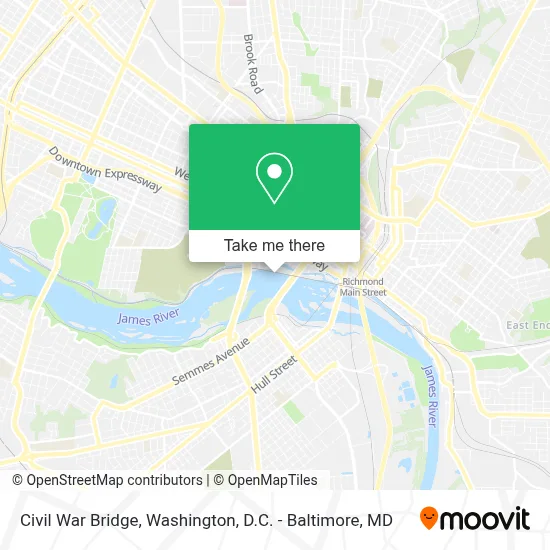 Civil War Bridge map