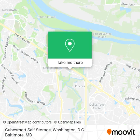 Cubesmart Self Storage map