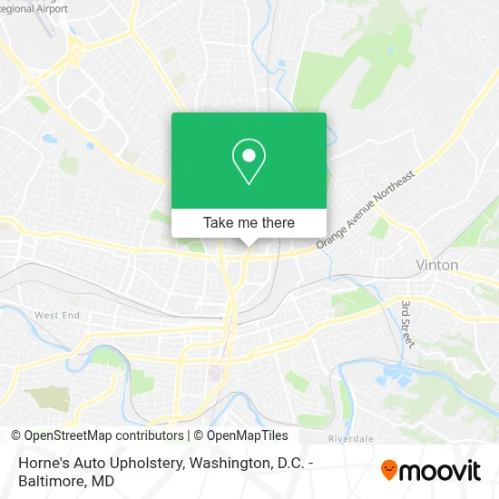 Horne's Auto Upholstery map