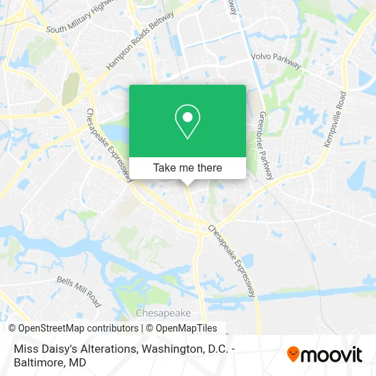 Miss Daisy's Alterations map