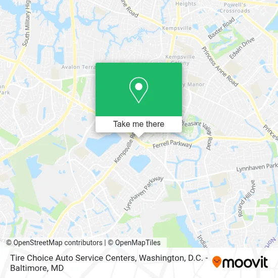 Tire Choice Auto Service Centers map