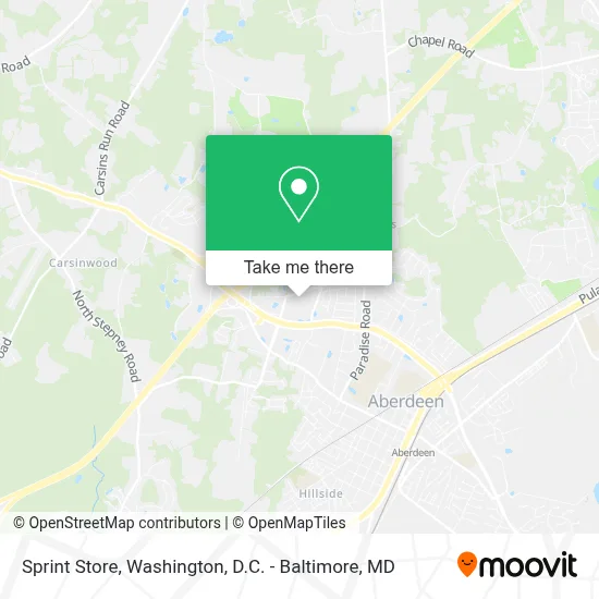 Sprint Store map