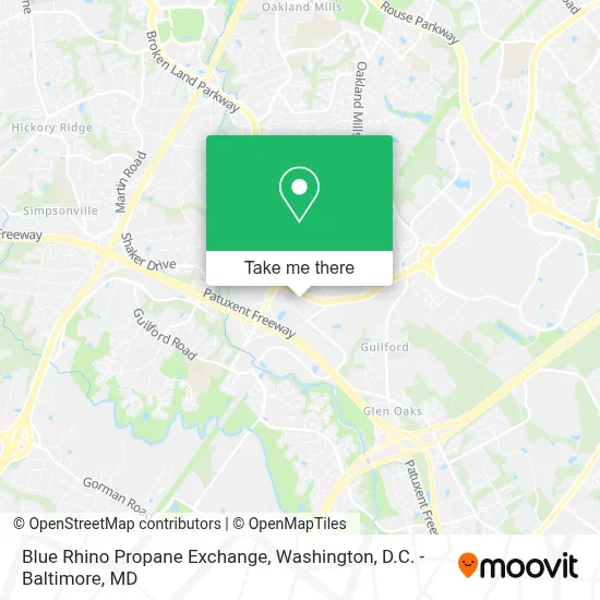 Blue Rhino Propane Exchange map