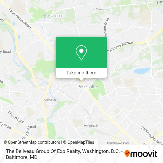 The Beliveau Group Of Exp Realty map