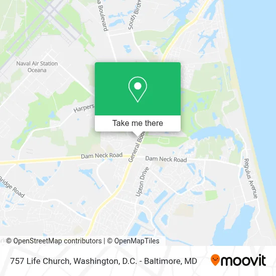 757 Life Church map