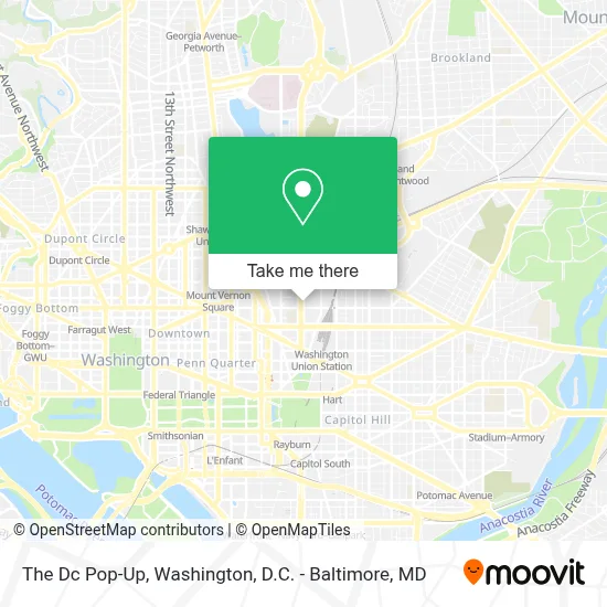 The Dc Pop-Up map