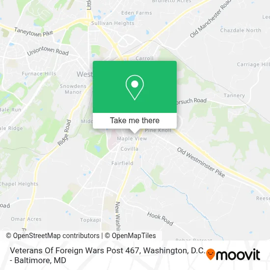 Veterans Of Foreign Wars Post 467 map