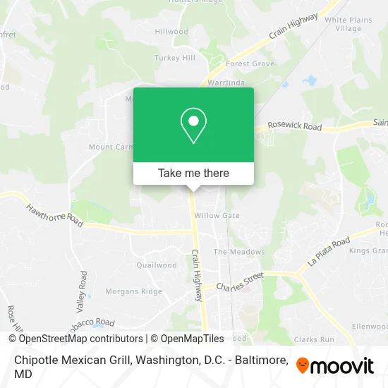 Chipotle Mexican Grill map