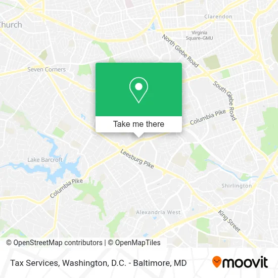 Tax Services map