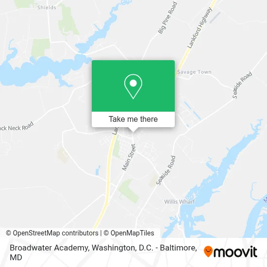 Broadwater Academy map