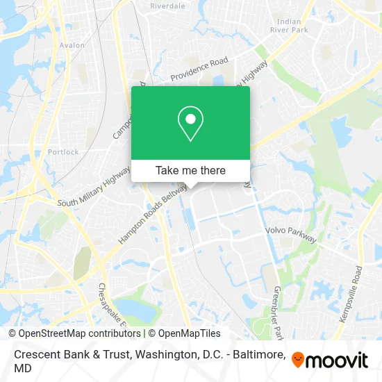 Crescent Bank & Trust map