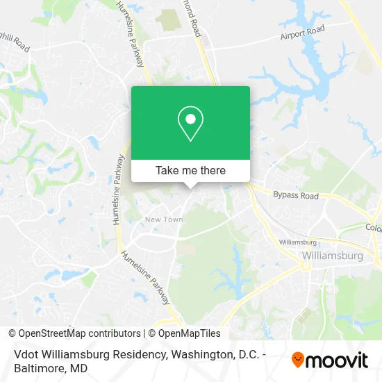 Vdot Williamsburg Residency map