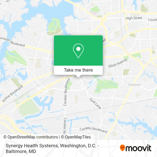 Synergy Health Systems map