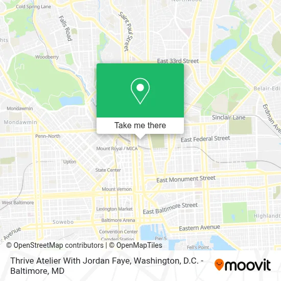 Thrive Atelier With Jordan Faye map