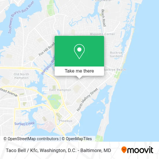 Taco Bell / Kfc map