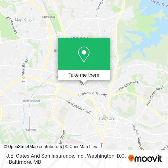 J.E. Oates And Son Insurance, Inc. map
