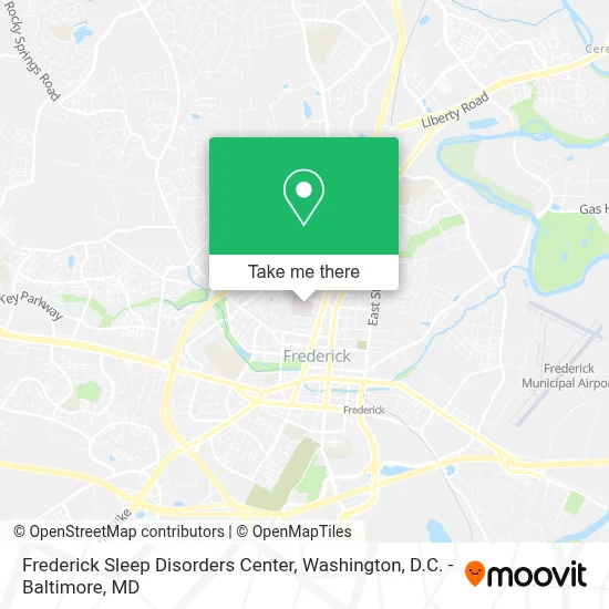 Frederick Sleep Disorders Center map
