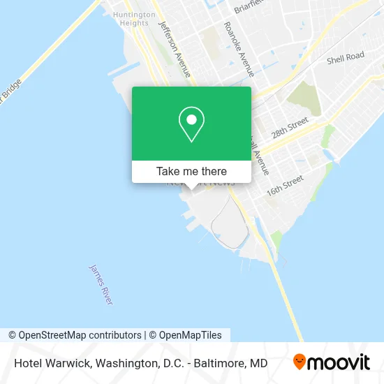 Hotel Warwick map