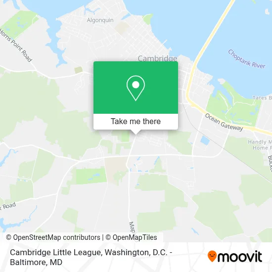 Cambridge Little League map