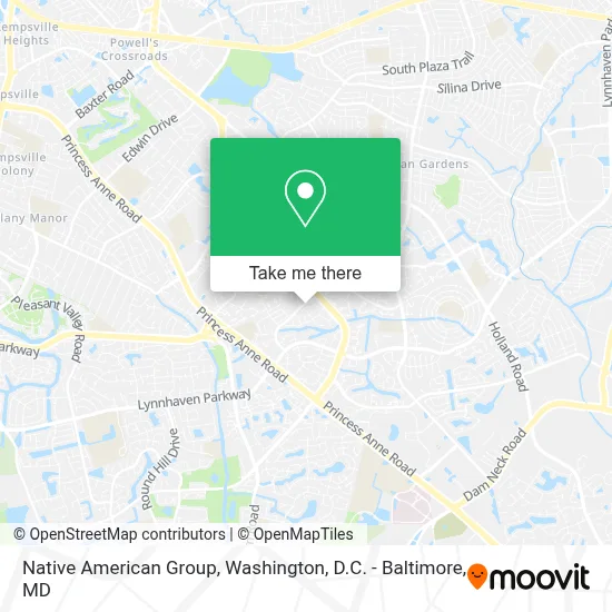 Native American Group map