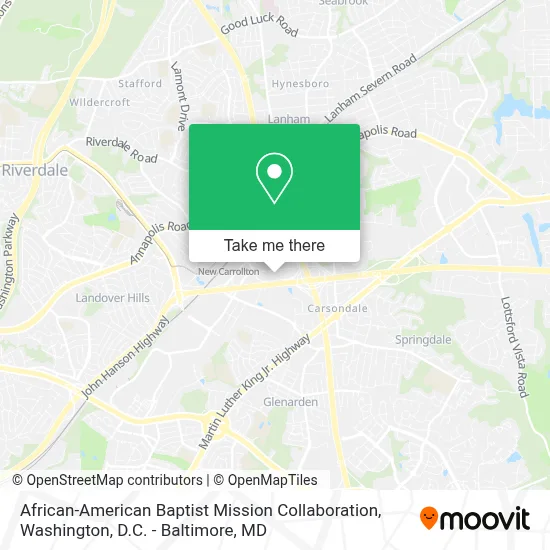 African-American Baptist Mission Collaboration map