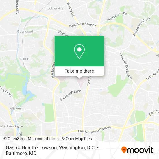 Gastro Health - Towson map