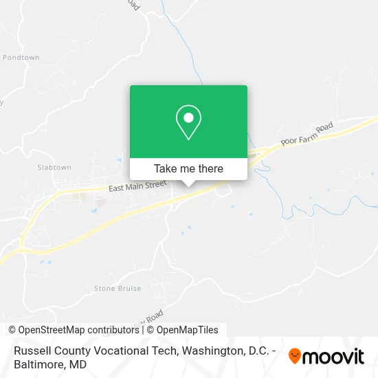 Russell County Vocational Tech map