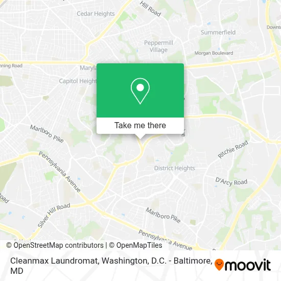 Cleanmax Laundromat map