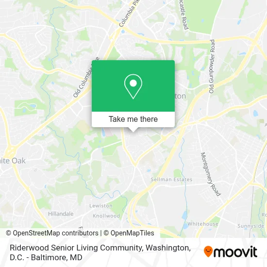 Riderwood Senior Living Community map