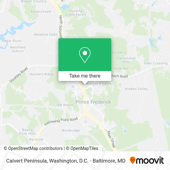 Calvert Peninsula map